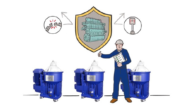 Preventive maintenance for marine fuel and lube oil separators