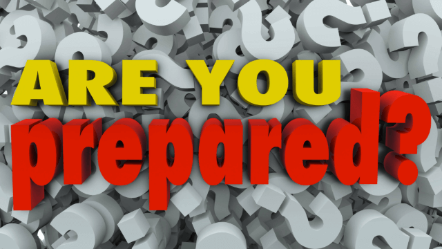 are you prepared