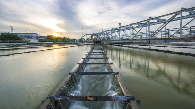 Municipal wastewater treatment plant
