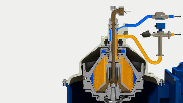 How it works Alfa Laval S separator bowl cross sectional drawing